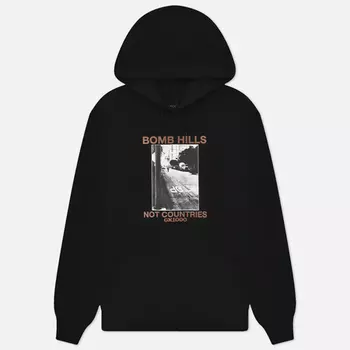 Мужская толстовка GX1000 Bomb Hills Not Countries Sk8 Fit Hoodie, цвет чёрный, размер M
