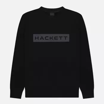 Мужская толстовка Hackett Essential Crew Neck, цвет чёрный, размер XXL