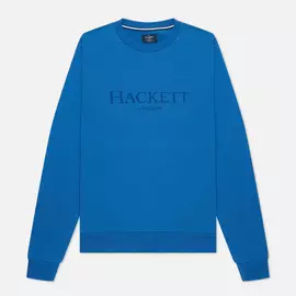Мужская толстовка Hackett London Logo Crew Neck, цвет голубой, размер L