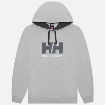 Мужская толстовка Helly Hansen HH Logo Hoodie, цвет серый, размер L