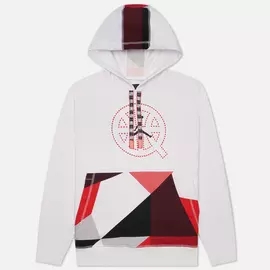 Мужская толстовка Jordan Fleece Hoodie Quai 54, цвет белый, размер XL