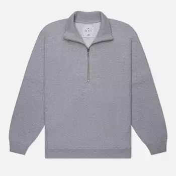 Мужская толстовка Edwin Koji Half Zip, цвет серый, размер S