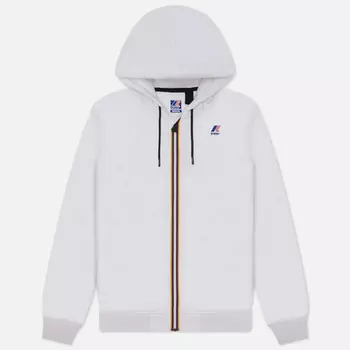 Мужская толстовка K-Way Le Vrai Arnel Zip Hoodie Fleece, цвет белый, размер XXL