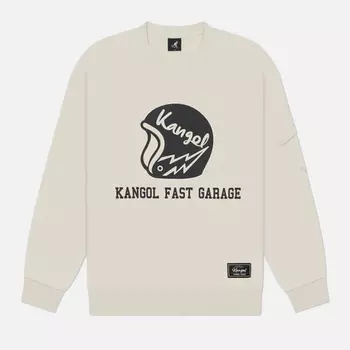 Мужская толстовка Kangol CRS Biker, цвет бежевый, размер M
