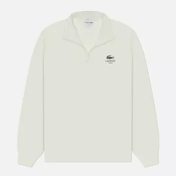 Мужская толстовка Lacoste High Neck Zip-Up Print, цвет белый, размер S