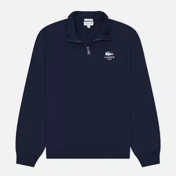 Мужская толстовка Lacoste High Neck Zip-Up Print, цвет синий, размер XL