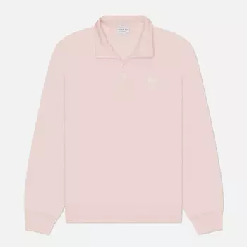 Мужская толстовка Lacoste High Neck Zip-Up Print, цвет розовый, размер XXL