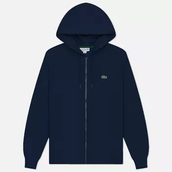 Мужская толстовка Lacoste Organic Cotton Full Zip Hoodie, цвет синий, размер M