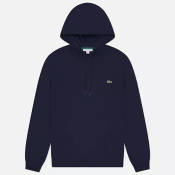Мужская толстовка Lacoste Organic Cotton Hoodie Classic Fit, цвет синий, размер L