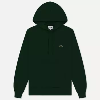 Мужская толстовка Lacoste Organic Cotton Hoodie, цвет зелёный, размер S