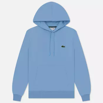 Мужская толстовка Lacoste Organic Cotton Hoodie, цвет голубой, размер S
