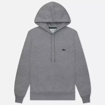 Мужская толстовка Lacoste Organic Cotton Hoodie, цвет серый, размер L