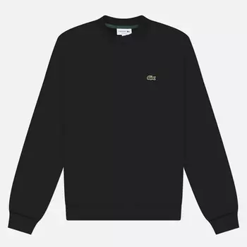 Мужская толстовка Lacoste Organic Cotton Regular Fit, цвет чёрный, размер S