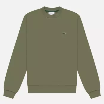 Мужская толстовка Lacoste Organic Cotton Regular Fit, цвет оливковый, размер M
