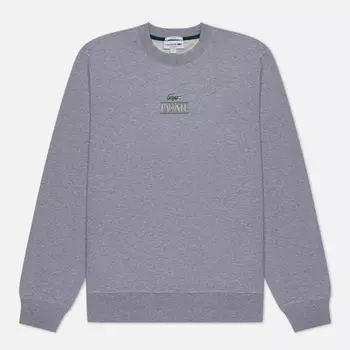 Мужская толстовка Lacoste Signature Print Jogger, цвет серый, размер XL