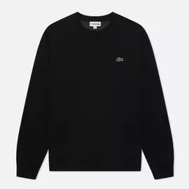 Мужская толстовка Lacoste Sport Cotton Blend Fleece, цвет чёрный, размер XXS