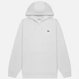 Мужская толстовка Lacoste Sport Fleece Hoodie, цвет белый, размер XL