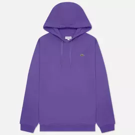 Мужская толстовка Lacoste Sport Fleece Hoodie, цвет фиолетовый, размер S