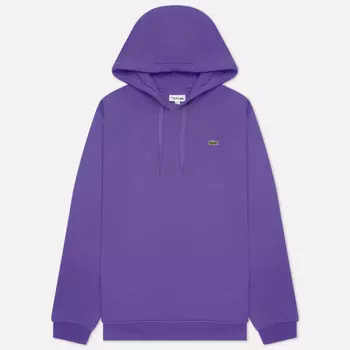 Мужская толстовка Lacoste Sport Fleece Hoodie, цвет фиолетовый, размер XXL