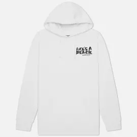 Мужская толстовка Life's a Beach Bad Boy Club Crew Hoodie, цвет белый, размер S