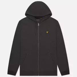 Мужская толстовка Lyle &amp; Scott Zip Through Hoodie, цвет серый, размер S