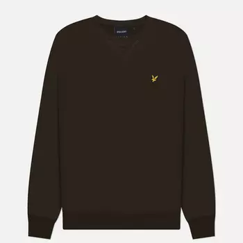 Мужская толстовка Lyle & Scott Crew Neck Regular Fit, цвет оливковый, размер XXL