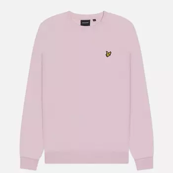 Мужская толстовка Lyle & Scott Crew Neck Regular Fit, цвет розовый, размер L