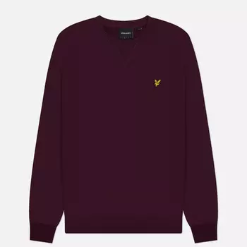 Мужская толстовка Lyle & Scott Crew Neck Regular Fit, цвет бордовый, размер XL