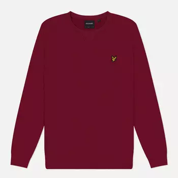 Мужская толстовка Lyle & Scott Crew Neck Regular Fit, цвет бордовый, размер S