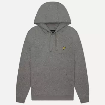 Мужская толстовка Lyle & Scott Hoodie Regular Fit, цвет серый, размер XXL