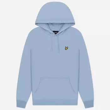 Мужская толстовка Lyle & Scott Hoodie Regular Fit, цвет голубой, размер XXL