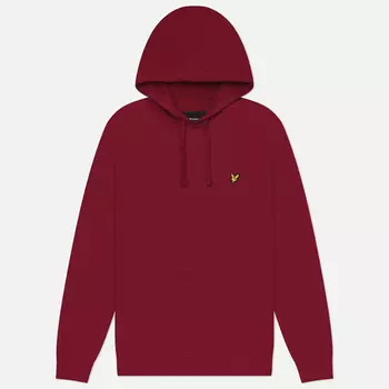 Мужская толстовка Lyle & Scott Hoodie Regular Fit, цвет бордовый, размер M