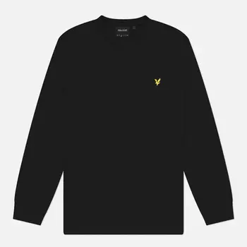 Мужская толстовка Lyle & Scott Interlock Crew Neck, цвет чёрный, размер M