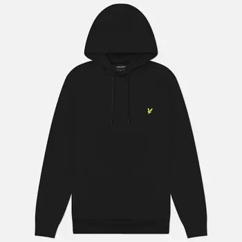 Мужская толстовка Lyle & Scott Interlock Hoodie, цвет чёрный, размер XL