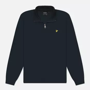 Мужская толстовка Lyle & Scott Interlock Quarter Zip, цвет синий, размер XXL