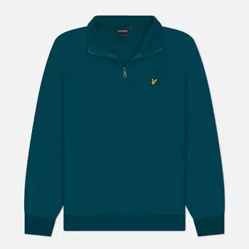 Мужская толстовка Lyle & Scott Loopback 1/4 Zip, цвет зелёный, размер XXL