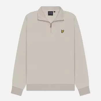 Мужская толстовка Lyle & Scott Loopback 1/4 Zip, цвет бежевый, размер XL