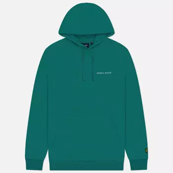 Мужская толстовка Lyle & Scott Loopback Embroidered Hoodie, цвет зелёный, размер XXL