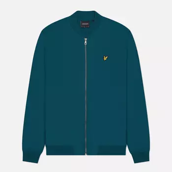 Мужская толстовка Lyle & Scott Loopback Jersey Bomber, цвет зелёный, размер XXL