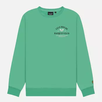 Мужская толстовка Lyle & Scott Racquet Club Graphic, цвет зелёный, размер XXL