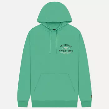 Мужская толстовка Lyle & Scott Racquet Club Graphic Hoodie, цвет зелёный, размер XXL