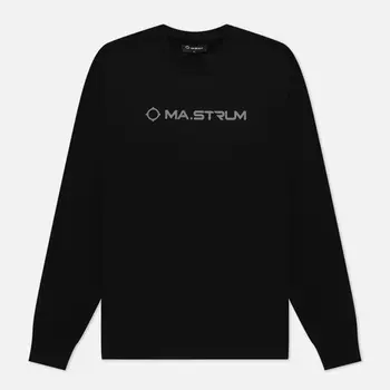 Мужская толстовка MA.Strum Chest Logo Crew Neck, цвет чёрный, размер M