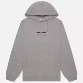 Мужская толстовка maharishi Organic Hooded Military Type Embroidery, цвет серый, размер XXXL
