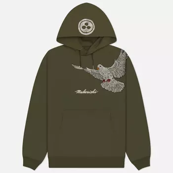 Мужская толстовка maharishi Peace Dove Hoodie, цвет оливковый, размер XL