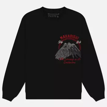 Мужская толстовка maharishi Peace Mountain Crew, цвет чёрный, размер M