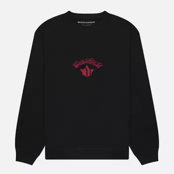 Мужская толстовка maharishi x Tashi Mannox Dragon Anniversary Crew Neck, цвет чёрный, размер XXL