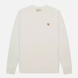 Мужская толстовка Maison Kitsune Fox Head Patch, цвет бежевый, размер L