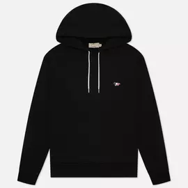 Мужская толстовка Maison Kitsune Tricolor Fox Patch Classic Hoodie, цвет чёрный, размер XL