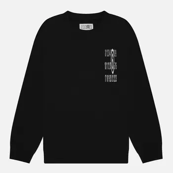 Мужская толстовка Maison Margiela MM6 Discreet Elongated Numeric Printed, цвет чёрный, размер XXL