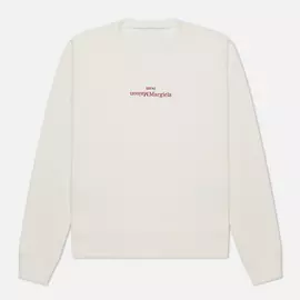 Мужская толстовка Maison Margiela Upside Down Logo Embroidered, цвет белый, размер 48